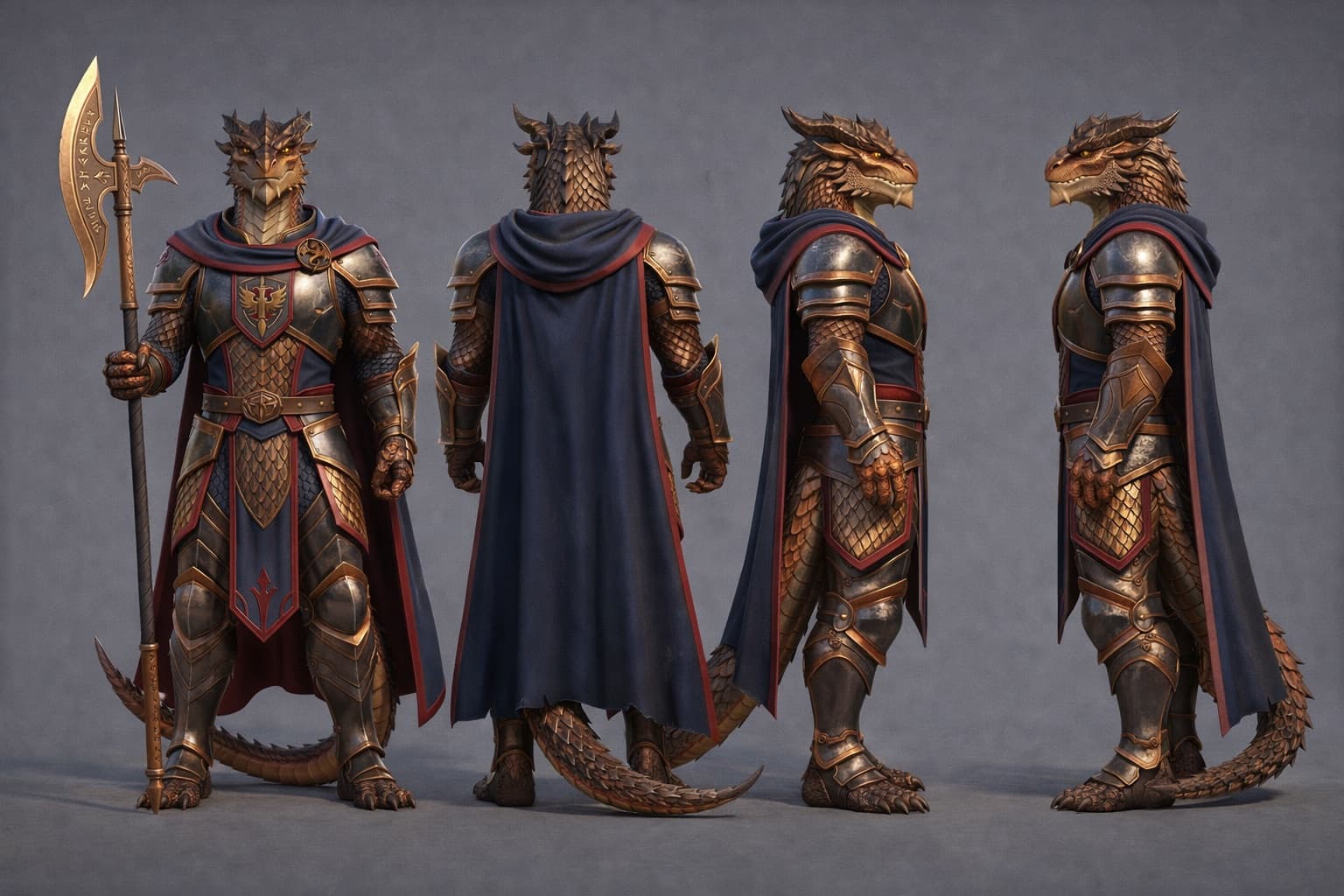 Grendar Valthorne — 3D Model Sheet