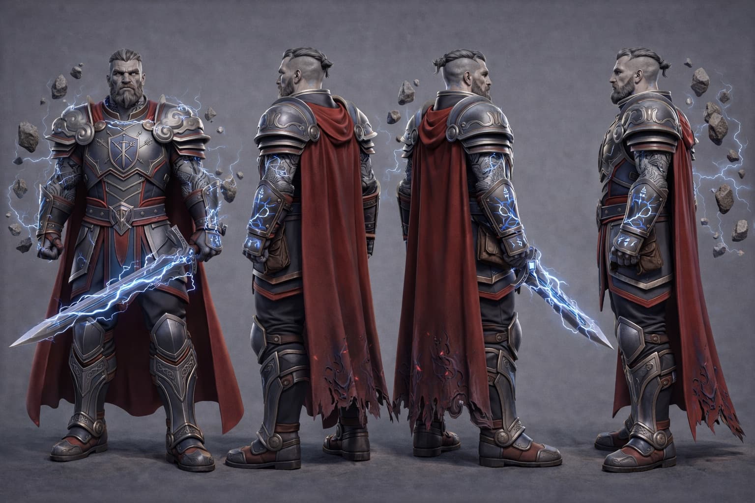 Tharivol Thunderstride — 3D Model Sheet