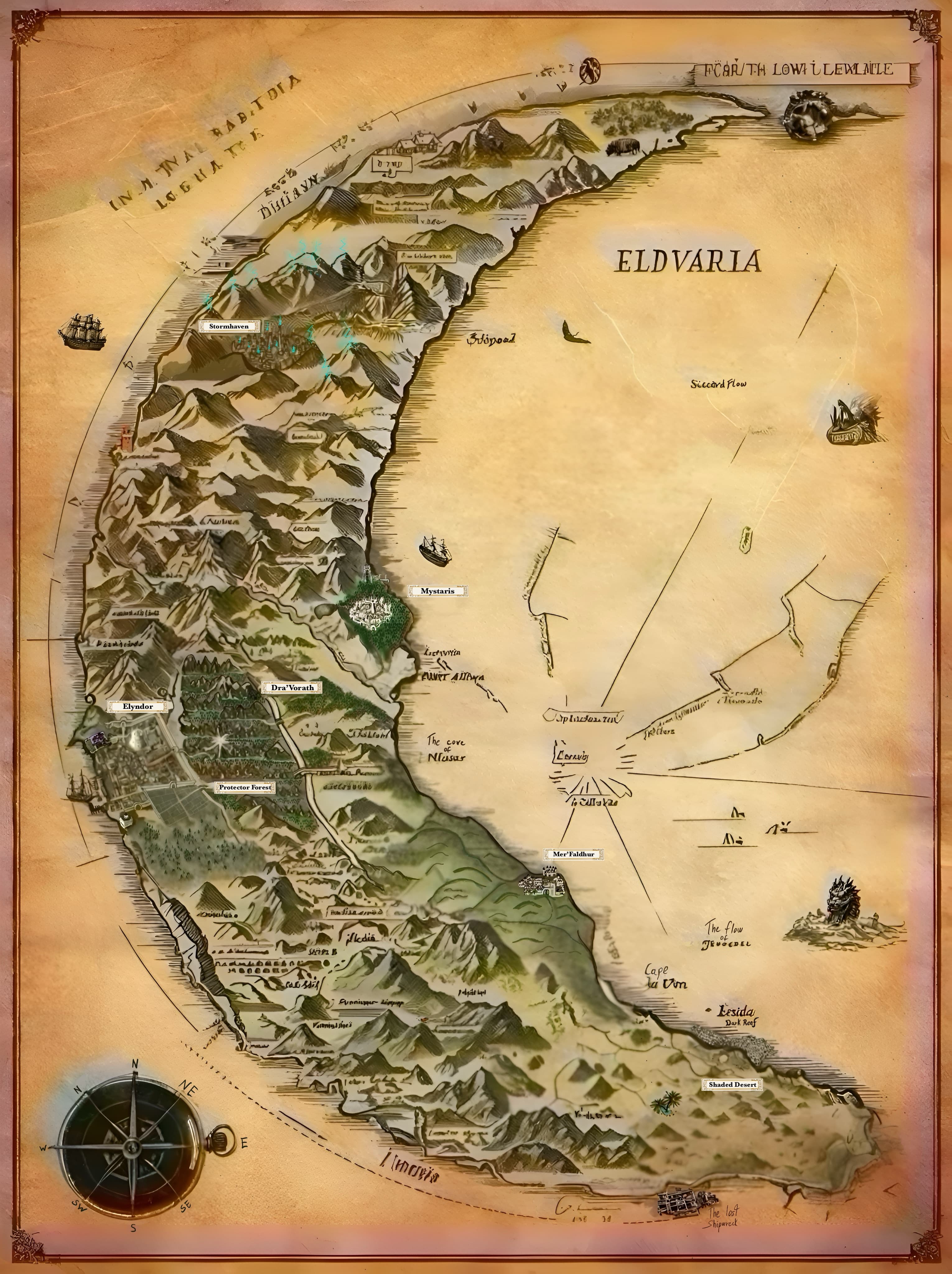Map of Eldvaria