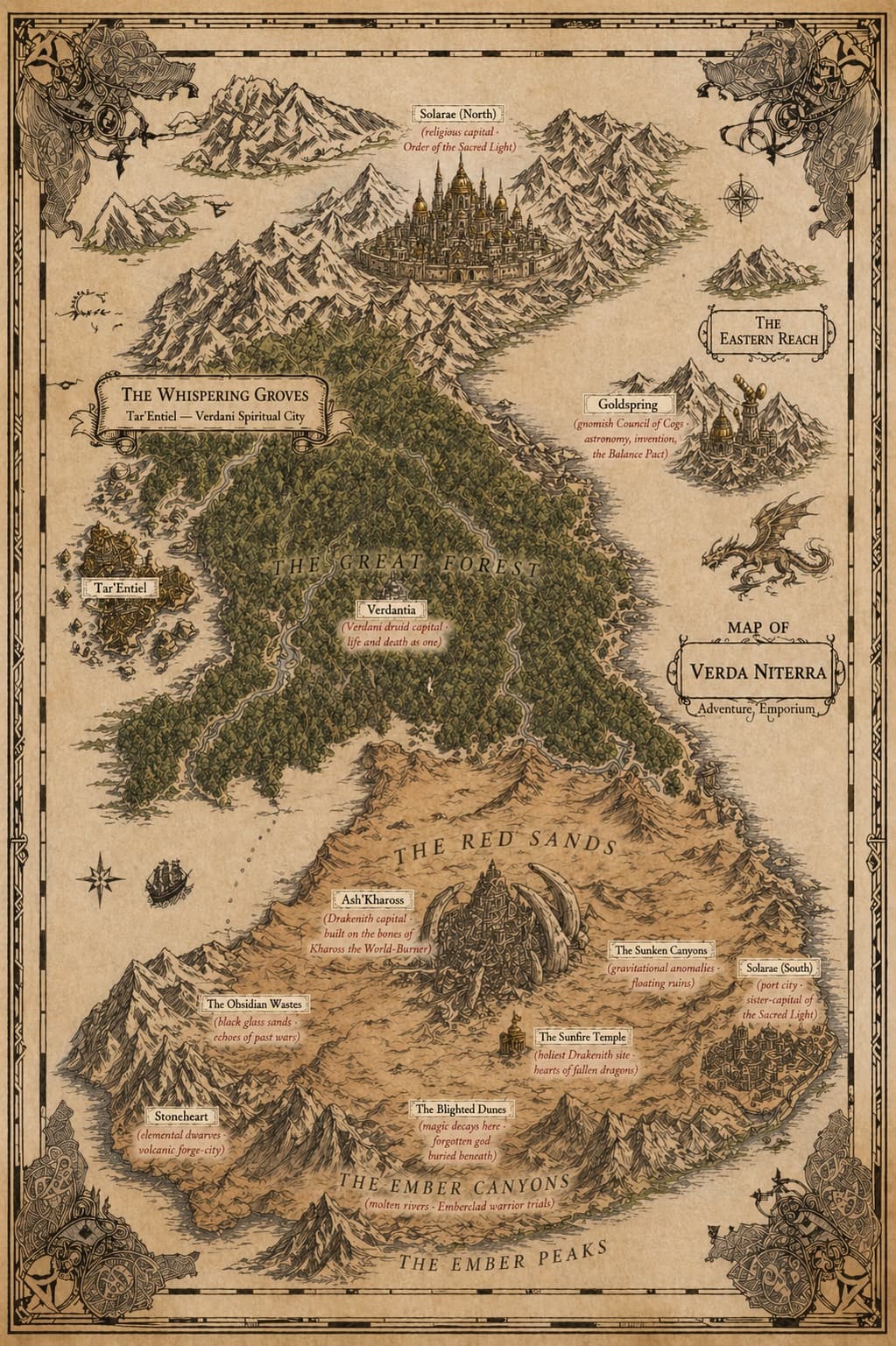 Map of Verda Niterra