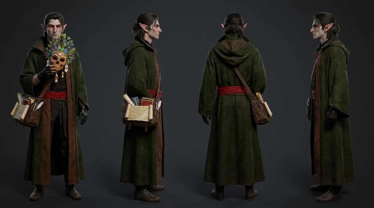 Amaran Tharyn — 3D reference views