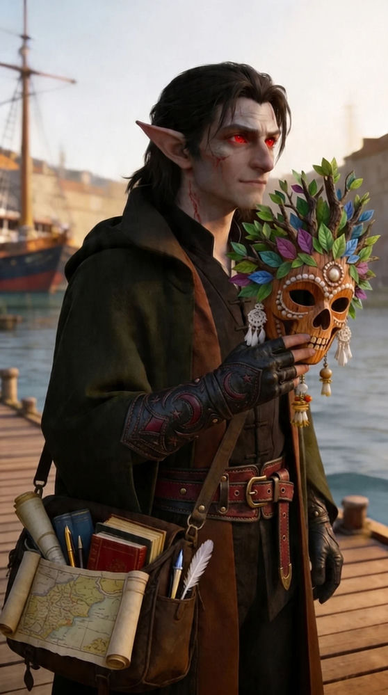 Amaran Tharyn at Port of Sealune — his first dawn